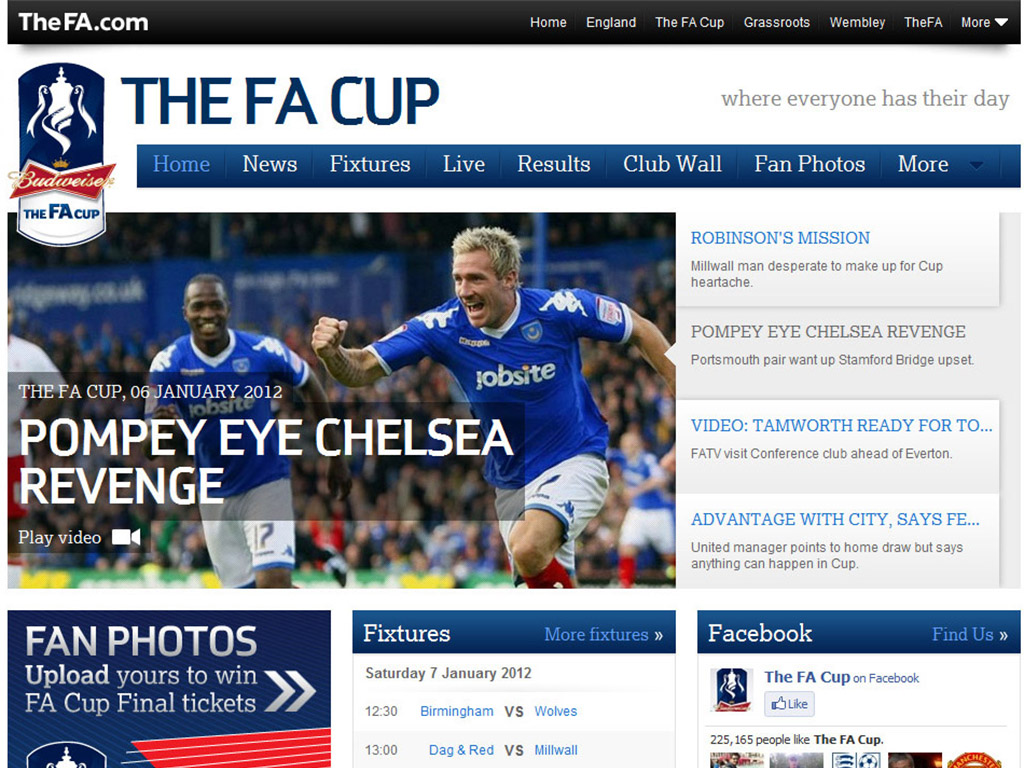 The FA Cup website